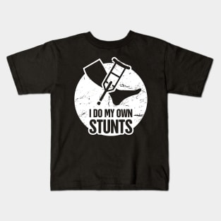 Stunts - Funny Broken Ankle Get Well Soon Gift Kids T-Shirt
